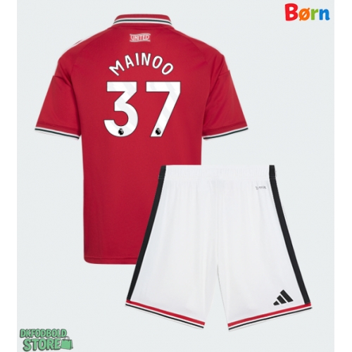 Manchester United Kobbie Mainoo #37 Replika Babytøj Hjemmebanesæt Børn 2026-27 Kortærmet (+ Korte bukser)